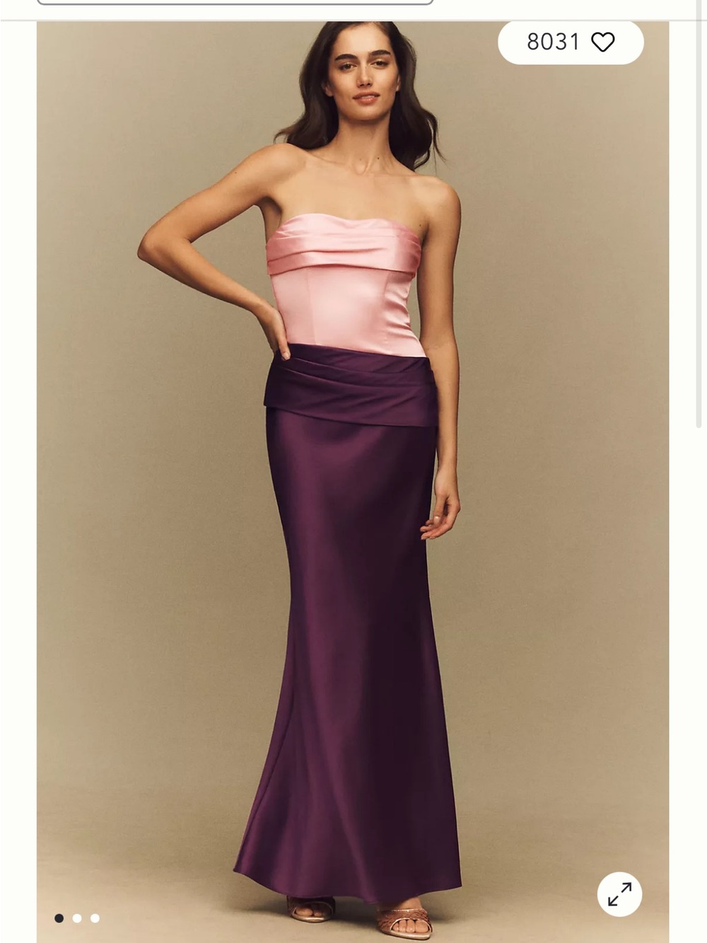 NWT Mare Mare Isabella Strapless Ruched Corset Dress